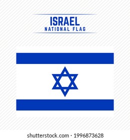 National Flag of Israel Stylish Design