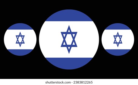 National flag of Israel. Vector illustration .Israel flag for independence day. 