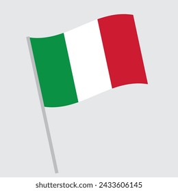 The national flag of Italy. Flat vector illustration.