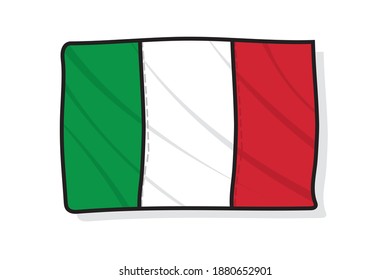 National Flag Of Italy Vector Design