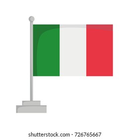 National flag of Italy Vector Illustration