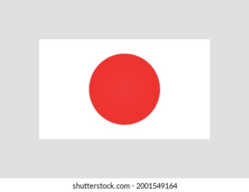 The national flag of Japan.