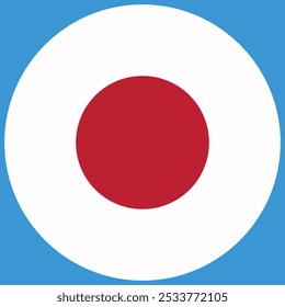 National flag of Japan country with blue background which is most popular in the world 