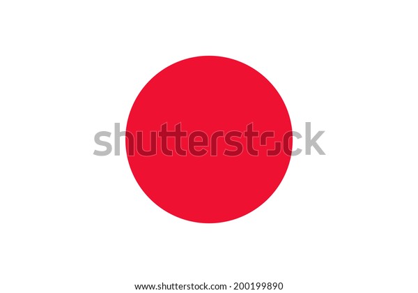 National Flag Japan Nisshooki Hinomaru Oda Stock Vector (Royalty Free ...