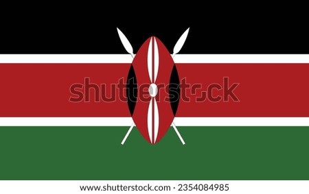 National Flag of Kenya, Kenya sign, Kenya Flag