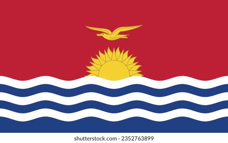 National Flag of  Kiribati vector
