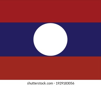 The national flag of Lao.