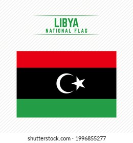 Nationalflagge Libyens Stilvolles Design
