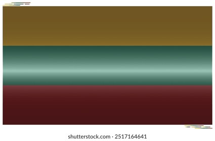 National Flag of Lithuania. in black shadow. Lithuanian flag in Rectangle shape. European Country. Lithuania flags isolated on white background. Editable vector EPS available