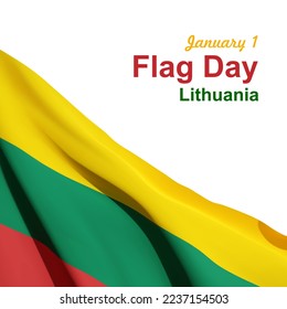 Bandera nacional de Lituania. Vector EPS10
