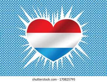 National flag of Luxembourg themes idea design