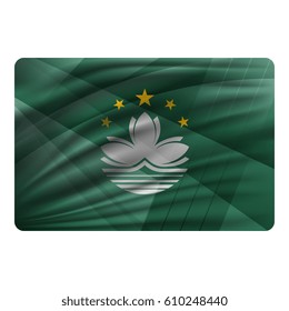 National flag of Macau in modern design style.