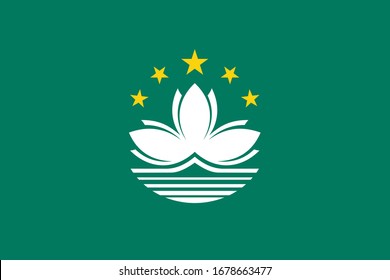 die nationale Flagge Macaus