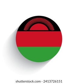 National flag of Malawi icon vector illustration isolated on white background.