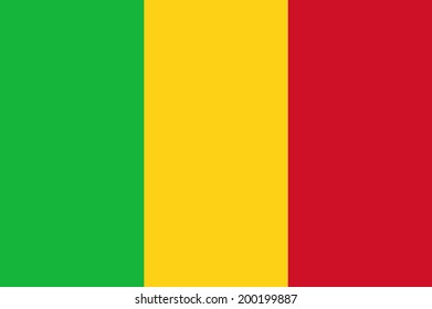 National flag of Mali - Pan-African tricolor