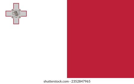 Nationalflagge Malta Vector