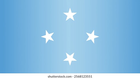 National flag of Micronesia. Vector element