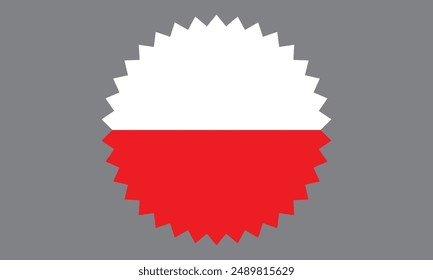 The national flag of Monaco