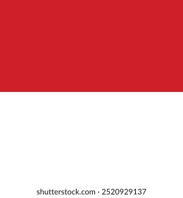 Nationalflagge von Monaco. Vektorgrafik des Flaggendesigns