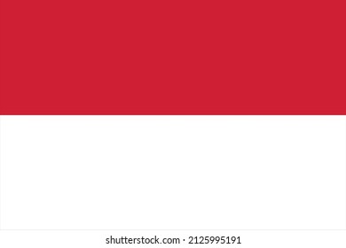 National flag of Monaco. Vector flag in illustrator for national events, travel and holidays. eps9 format