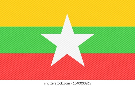 the national flag of myanmar