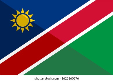 the national flag of namibia