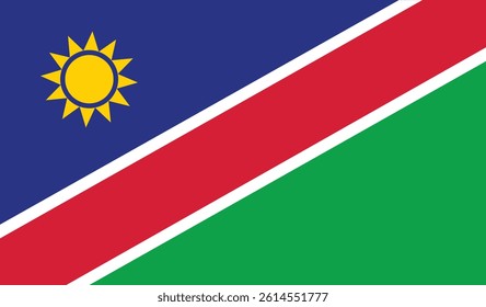The National Flag of Namibia