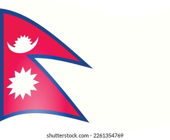 La bandera nacional de Nepal