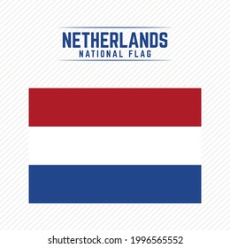 National Flag of Netherlands Stylish Design