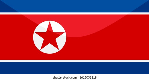 the national flag of north korea