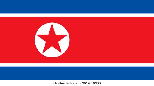 National flag of North Korea,officially the Democratic People's Republic of Korea (DPRK)