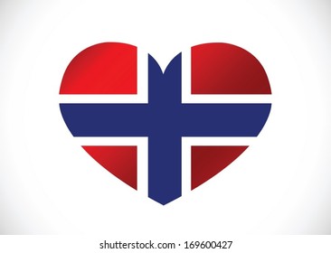 National flag of Norway idea design