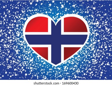 National flag of Norway idea design