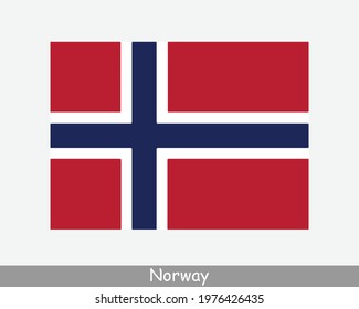 National Flag of Norway. Norwegian Country Flag. Kingdom of Norway Detailed Banner. EPS Vector Illustration Cut File svg