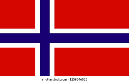 National flag of Norway in the original size