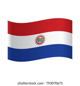 National flag of Paraguay.