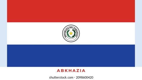 The national flag of Paraguay Flag. Vector illustration of Paraguay Flag, Vector of Paraguay flag.