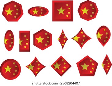 The national flag of the People's Republic of China, also known as the Five-star Red Flag, is a Chinese red field with five golden stars charged at the canton. The design features one large star