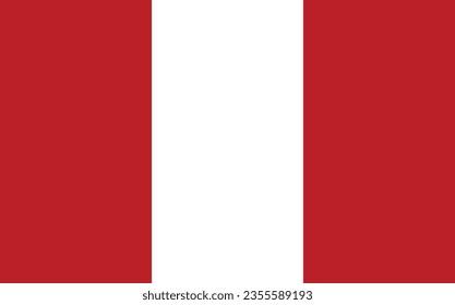 Nationalflagge Peru Vektor