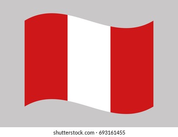 National Flag Peru Vector Illustration Stock Vector (Royalty Free ...