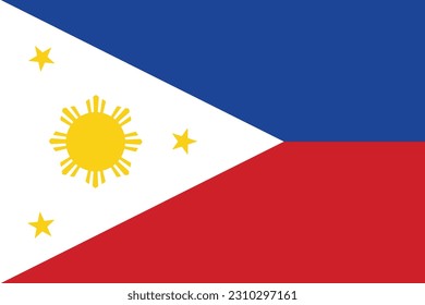 The National Flag of Philippines