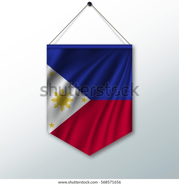 National Flag Philippines Symbol State Pennant Stock Vector (Royalty ...