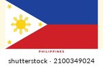 The national flag of Philippines Flag. Vector illustration of Philippines Flag, Vector of Philippines flag.