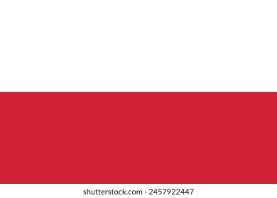 The national flag of poland
