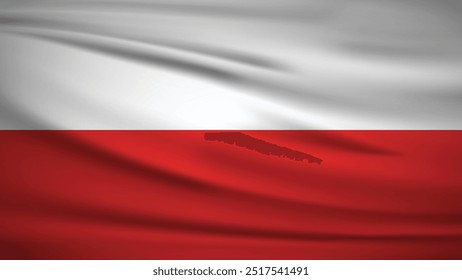 National Flag of Poland Background Illustration 4K