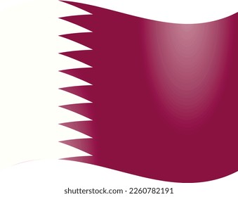 Die nationale Flagge Katars