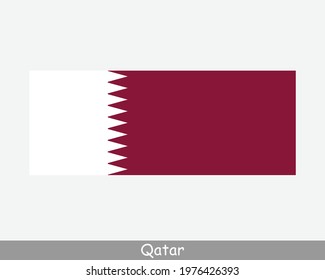 National Flag of Qatar. Qatari Country Flag. State of Qatar Detailed Banner. EPS Vector Illustration Cut File svg