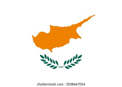 National flag of Republic of Cyprus