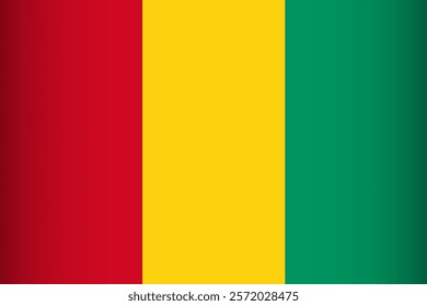 National flag of the Republic of Guinea vector symbol