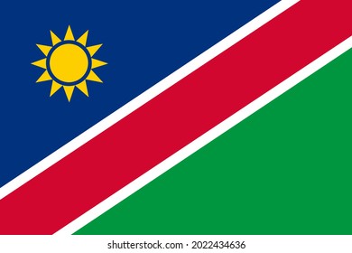 National flag Republic of Namibia